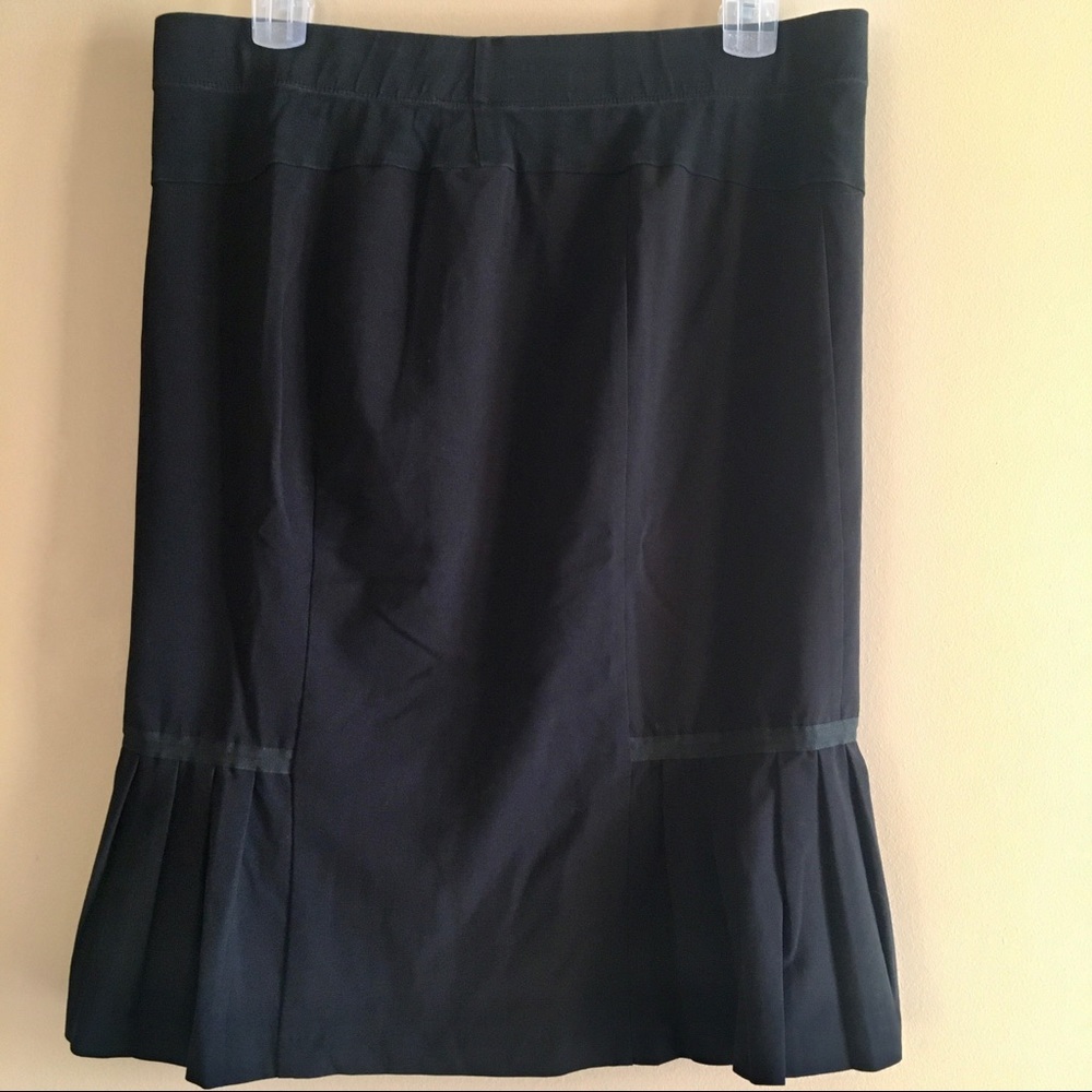 Motherhood Maternity Black Pleated Pencil Skirt L - Picture 3 of 7